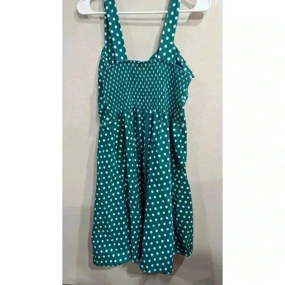 Women's strapped green with white polka dots in size 4x - Picture 5 of 8